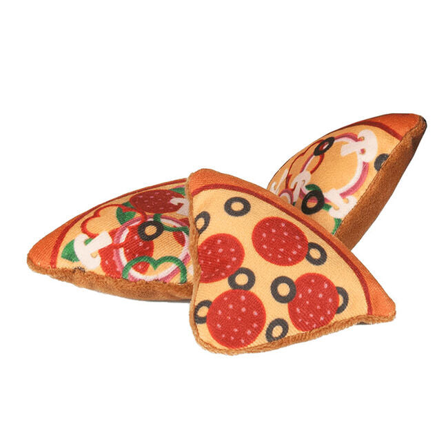 Multipet Pizza Cat Toys 3.25"