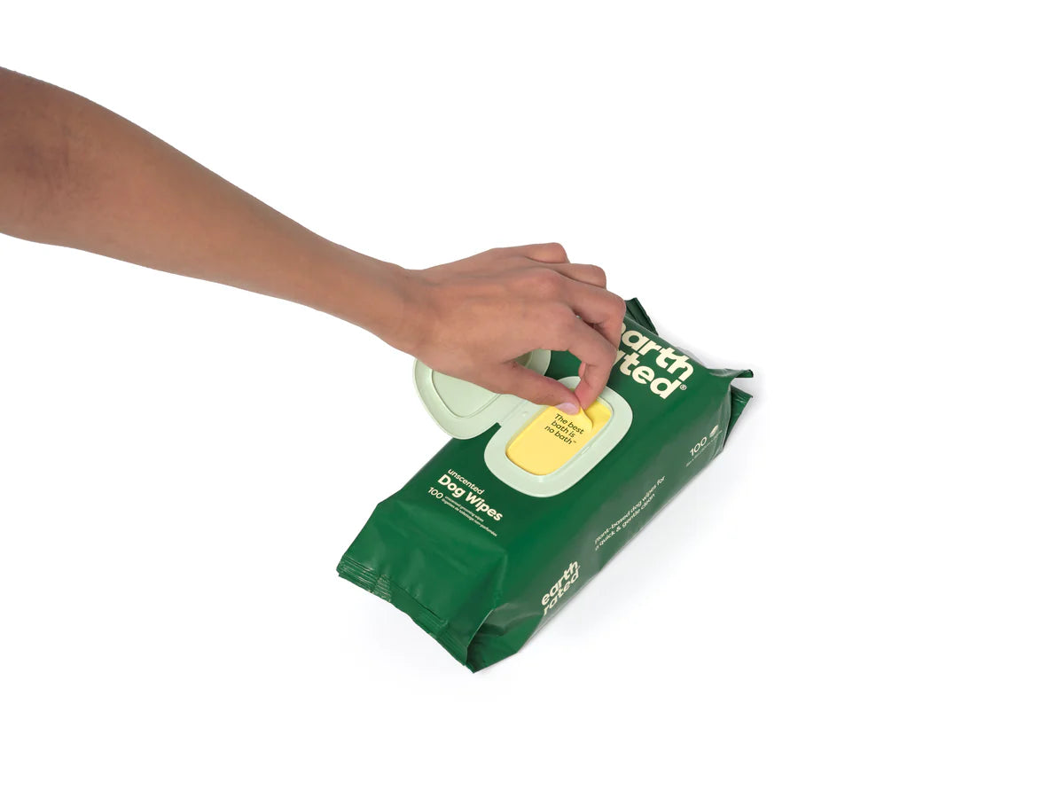 Earth Rated Unscented Dog Grooming Wipes 100ct