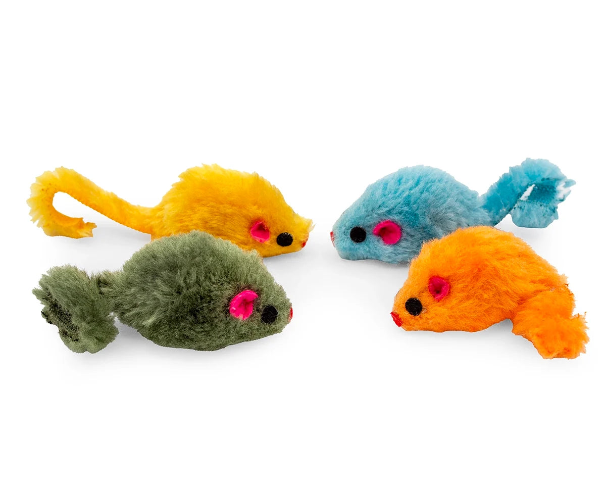 ThoozyPet Furry Mice 4.25"