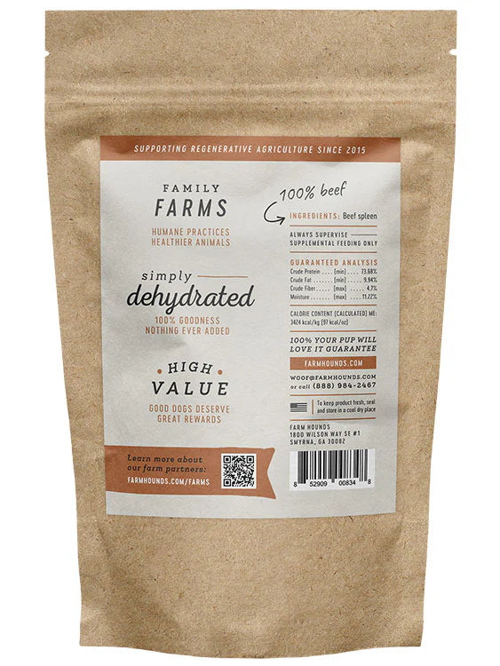 Farm Hounds Beef Spleen 4oz