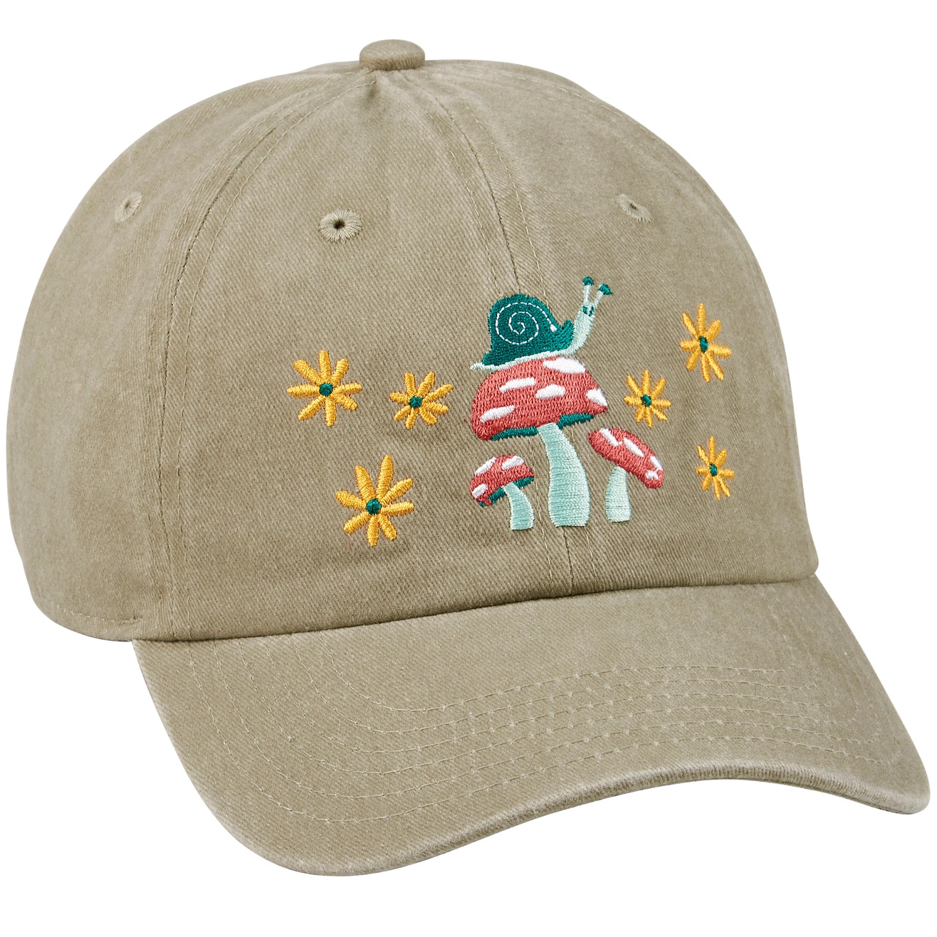 Mushroom Snail Baseball Cap