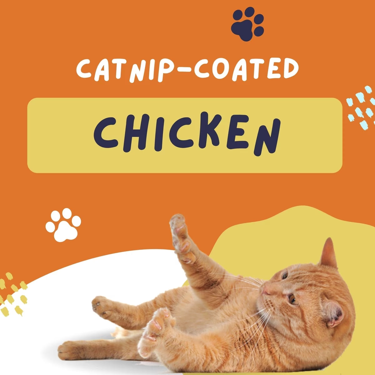 Cluck Kitty Kitty Catnip Coated Chicken Grain-Free Freeze-Dried Cat Treats, 0.75-oz bag