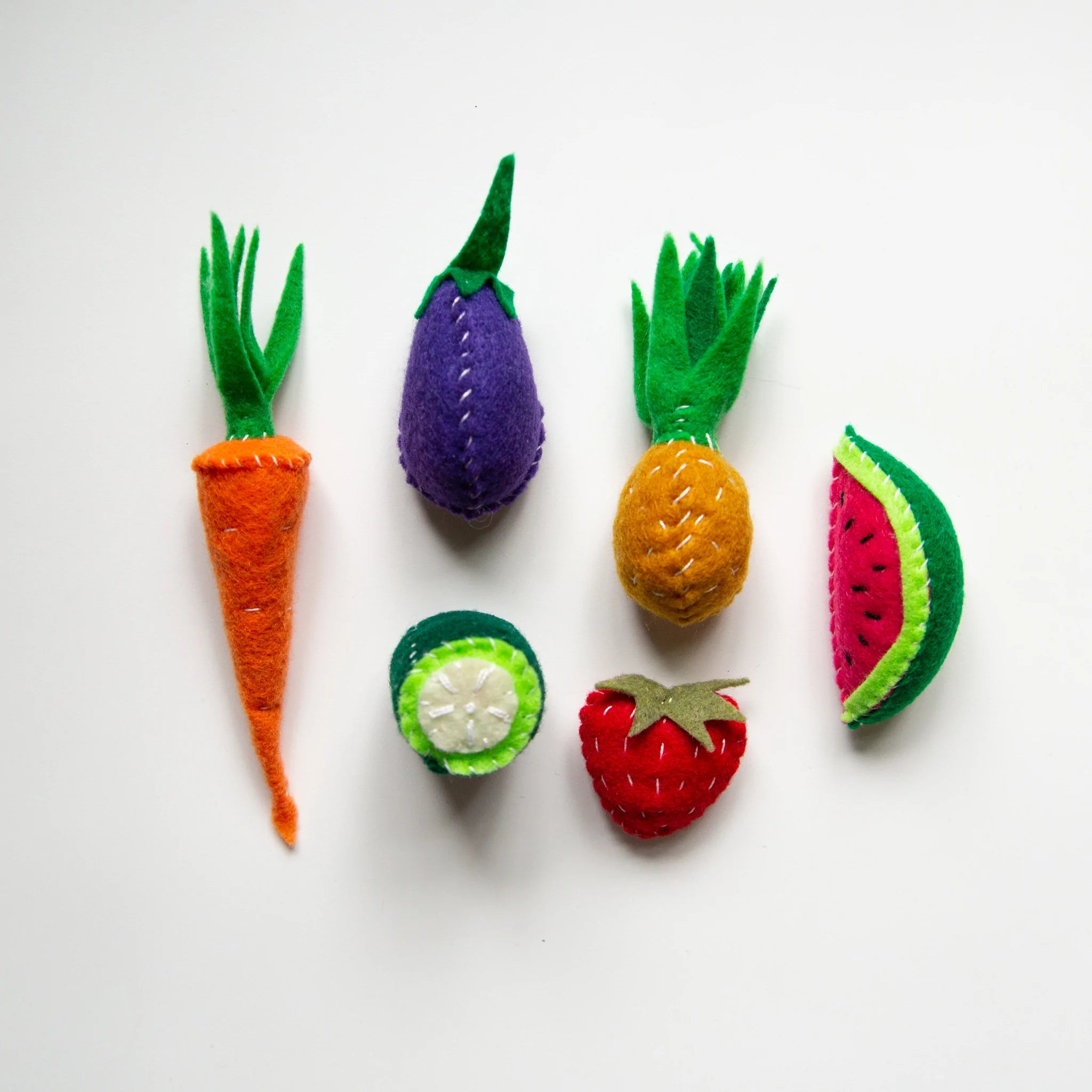 Juguetes de hierba gatera de frutas y verduras 