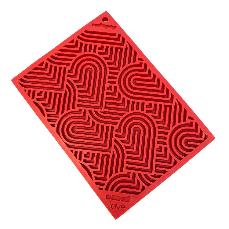 Lick Mat "Love" Diseño de corazón 